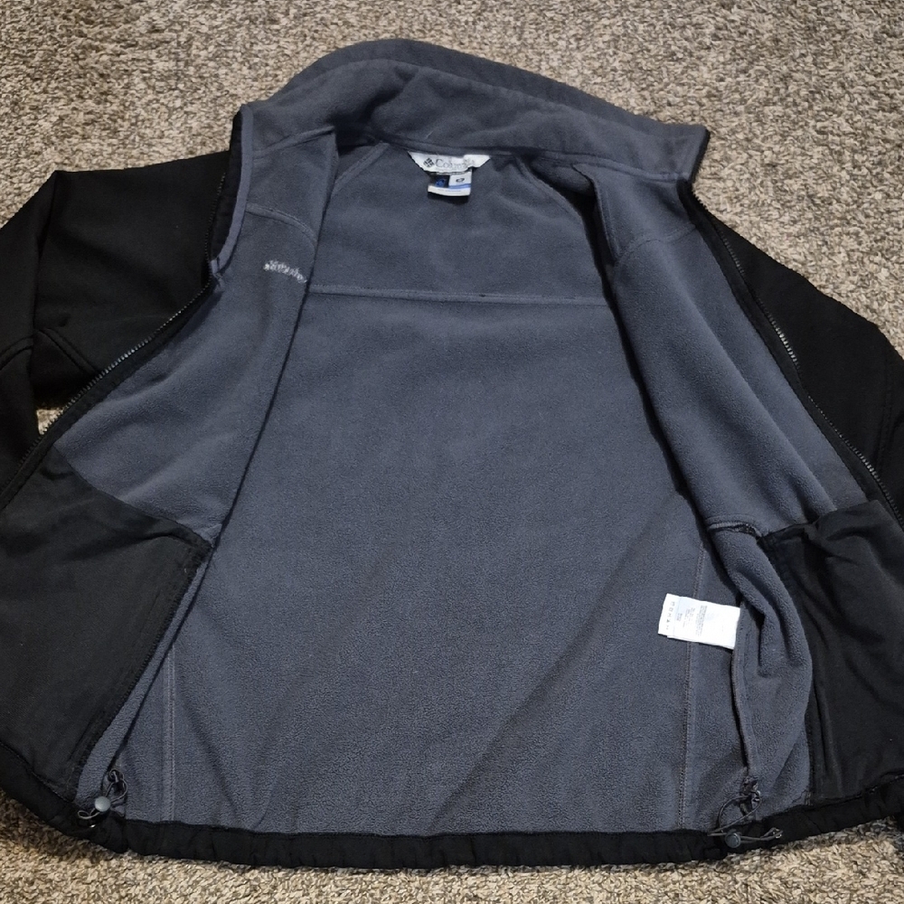 Columbia Softshell Black Performance Jacket With … - image 6
